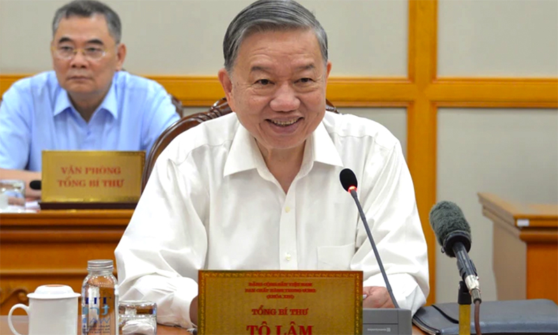 Tổng Bí thư Tô Lâm chủ trì buổi họp.