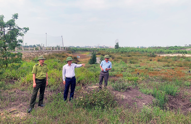 Lãnh đạo huyện Quảng Ninh kiểm tra công tác phòng cháy, chữa cháy rừng trên địa bàn.