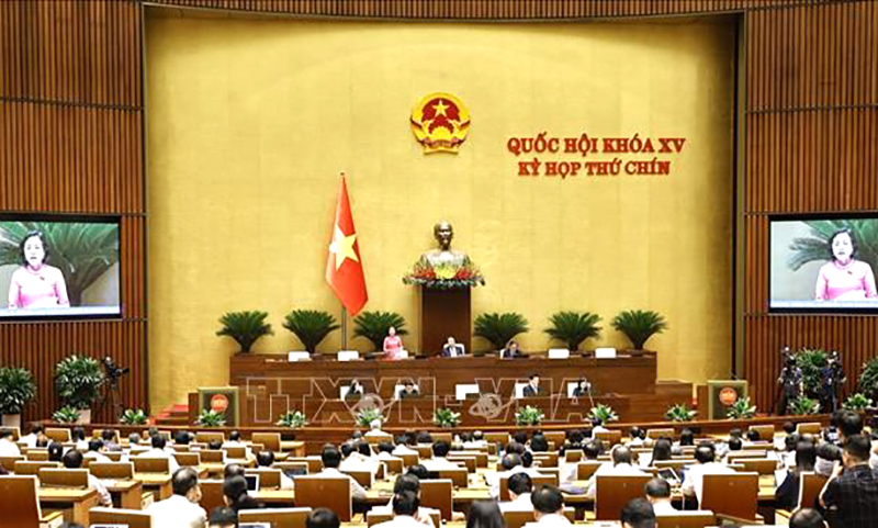 Phó Chủ tịch Quốc hội Nguyễn Thị Thanh phát biểu tại Quốc hội sáng 10/5/2025. Ảnh: Doãn Tấn/TTXVN