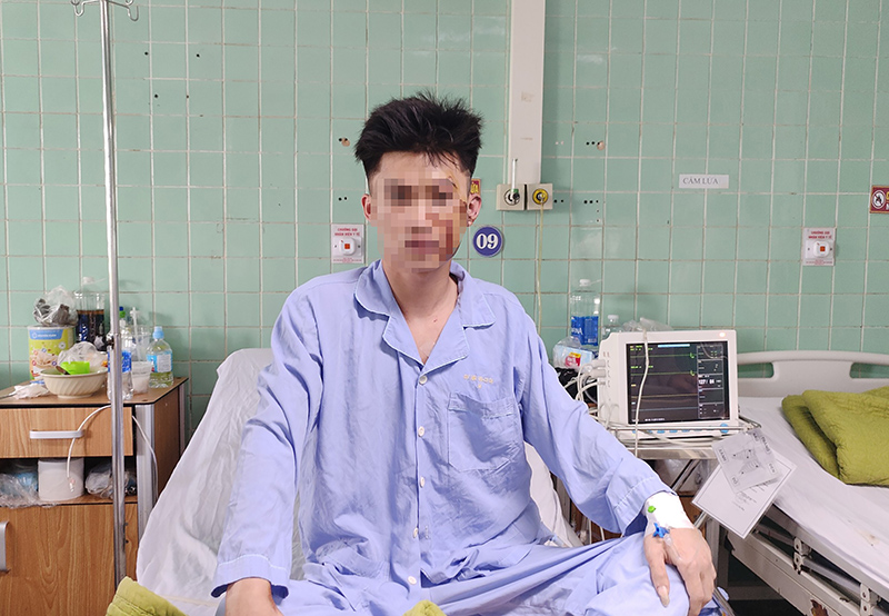 Sau phẫu thuật, bệnh nhân đã dần phục hồi tốt.