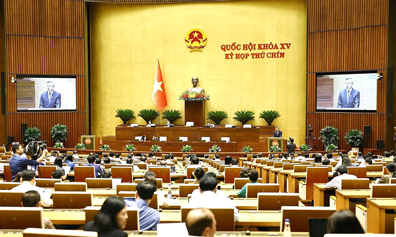 Quang cảnh phiên họp chiều 16/5. Ảnh: Doãn Tấn/TTXVN