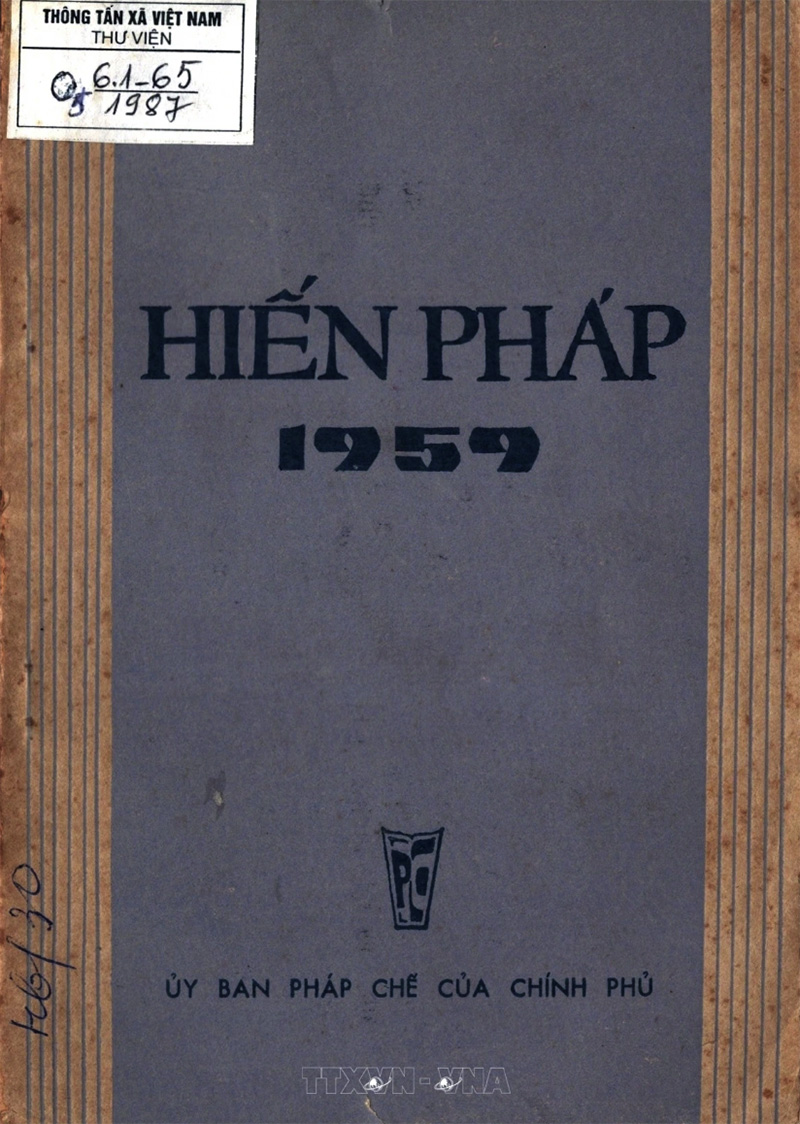 Bản Hiến pháp năm 1959. Ảnh: TL