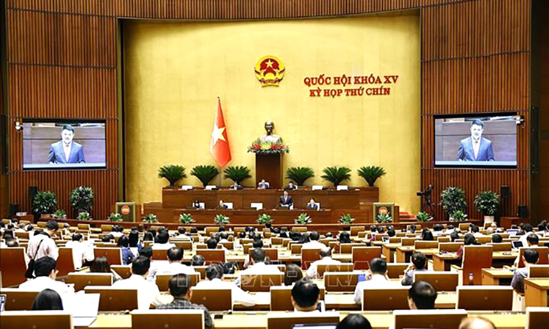 Ngày 19/5/2025, Viện trưởng Viện Kiểm sát nhân dân tối cao Nguyễn Huy Tiến giải trình, làm rõ một số vấn đề đại biểu Quốc hội nêu. Ảnh: Doãn Tấn/TTXVN
