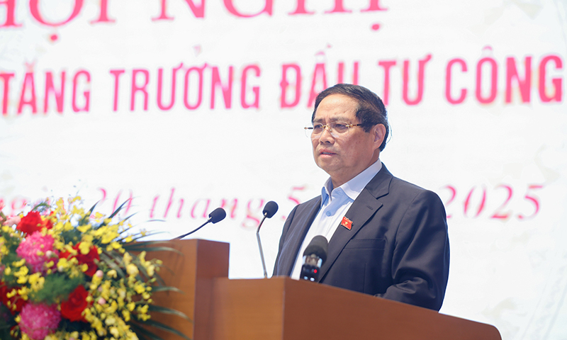Đồng chí Thủ tướng Chính phủ Phạm Minh Chính phát biểu chỉ đạo tại hội nghị (VGP/Nhật Bắc)
