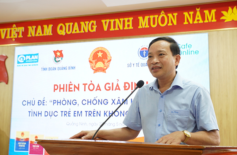 Phó Giám đốc Sở Y tế Hồ Tân Cảnh phát biểu tại chương trình.