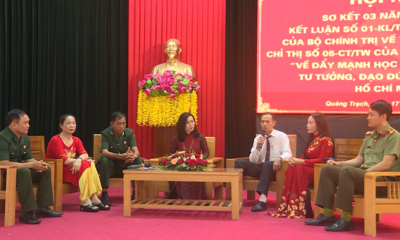 Giao lưu các điển hình tiên tiến trên địa bàn huyện Quảng Trạch trong học tập và làm theo Bác.