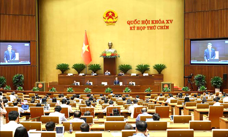 Quang cảnh phiên họp Quốc hội chiều 26/5/2025. Ảnh: Phương Hoa/TTXVN