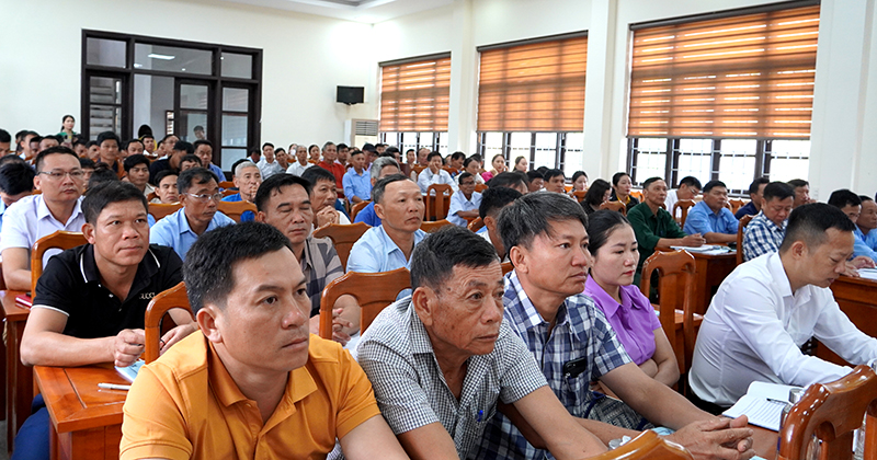 120 học viên là những cán bộ thôn, bản, tổ dân phố trên địa bàn tỉnh tham gia bồi dưỡng.