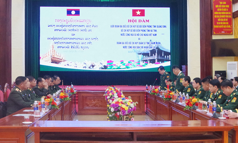 Quang cảnh hội đàm.