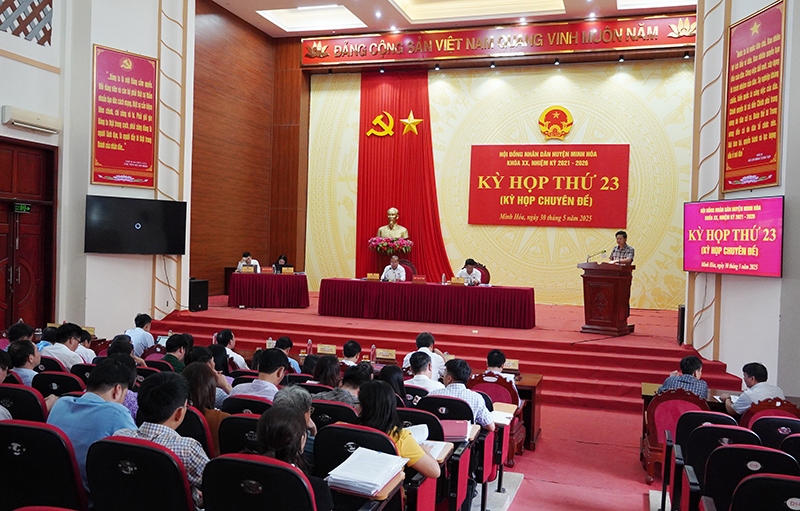 Kỳ họp thứ 23, HĐND huyện Minh Hóa khóa XX.