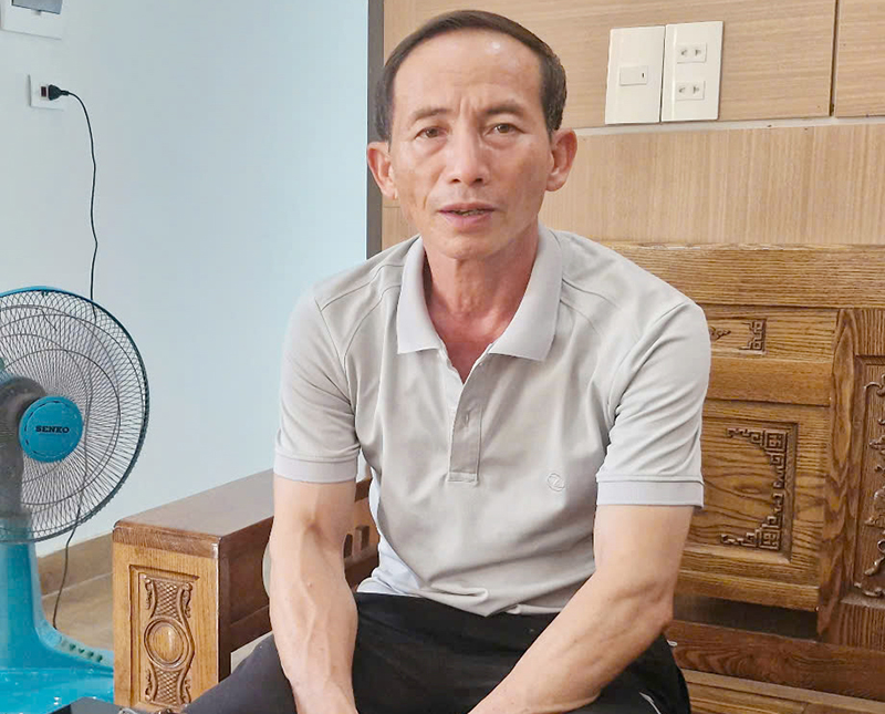 Bí thư Chi bộ thôn Thanh Tiến Mai Văn Hóa.