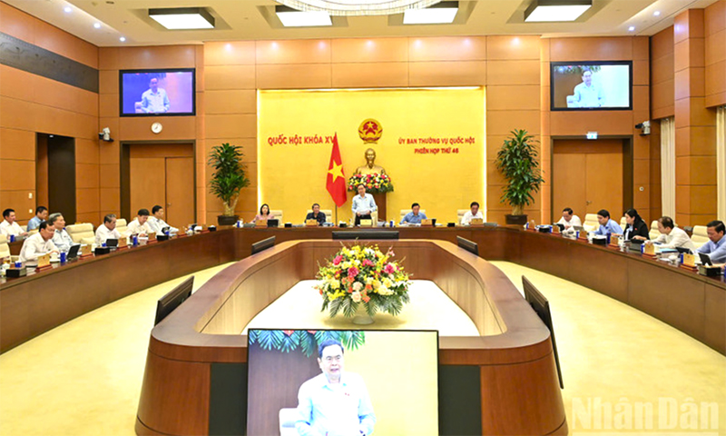 Khai mạc phiên họp thứ 46 của Ủy ban Thường vụ Quốc hội