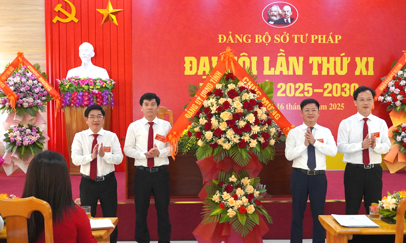 Đại hội Đảng bộ Sở Tư pháp lần thứ XI