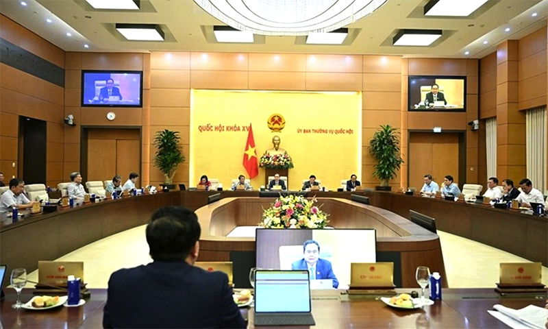 Một phiên họp Ủy ban Thường vụ Quốc hội.