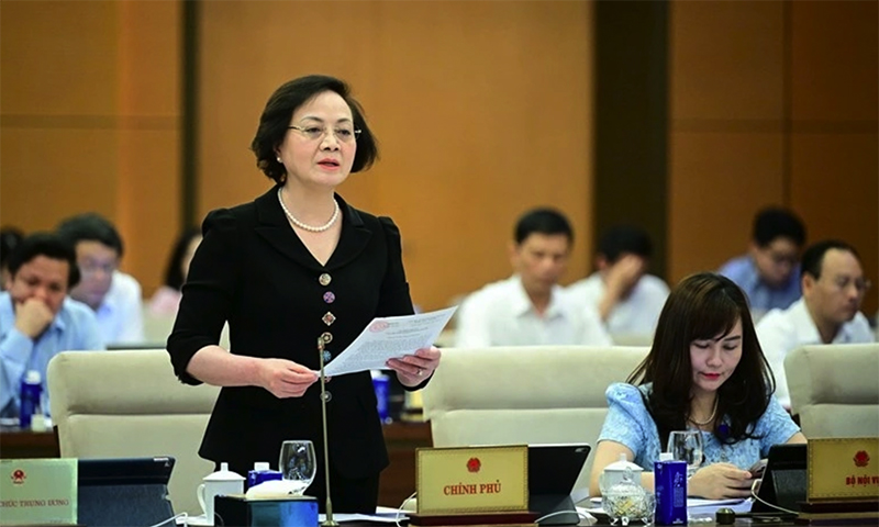 Bộ trưởng Bộ Nội vụ Phạm Thị Thanh Trà.