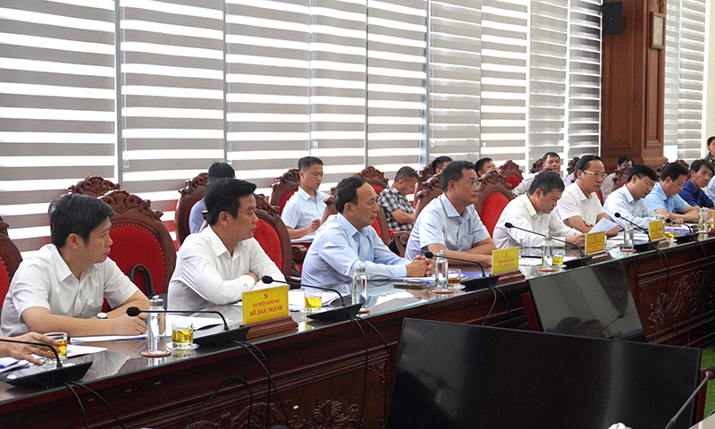 Các đại biểu tham dự buổi làm việc.