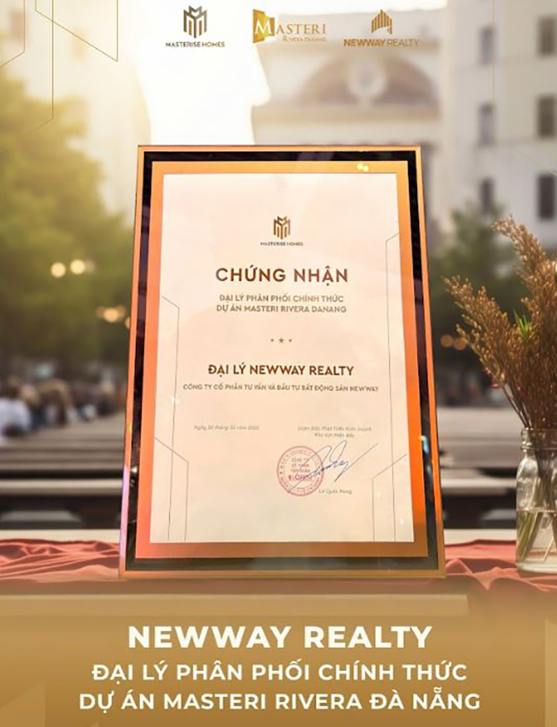 Newway Realty bắt tay Masteri Homes phân phối dự án Masteri Rivera Đà Nẵng.