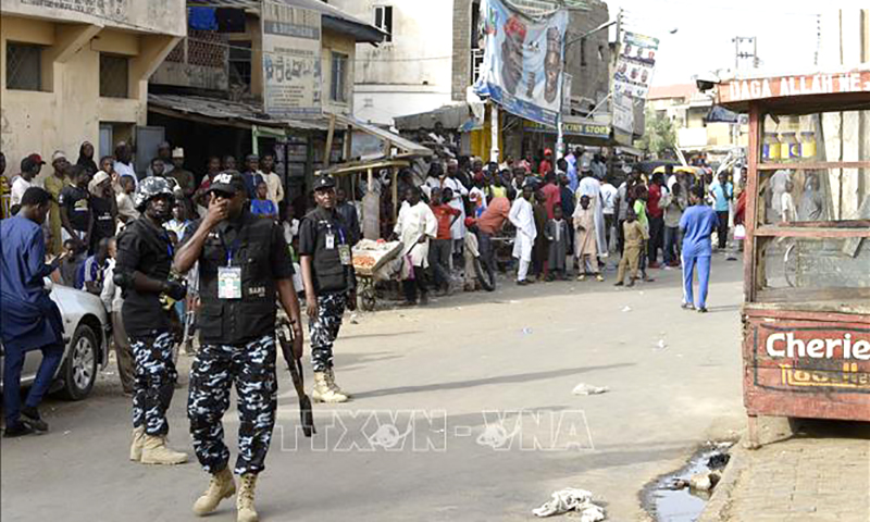 Lực lượng đặc nhiệm tuần tra tại Kano, Nigeria. Ảnh tư liệu: AFP/TTXVN