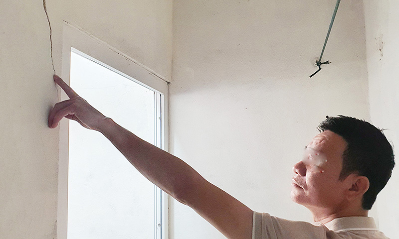 Phản ánh của các hộ dân về việc nổ mìn làm nứt nẻ nhà cửa, hiện chưa đủ cơ sở pháp lý để chứng minh.