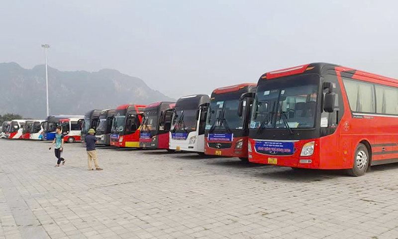 Hệ thống xe khách hàng trăm chiếc của HTX vận tải Phú Thành Tuyên Minh.