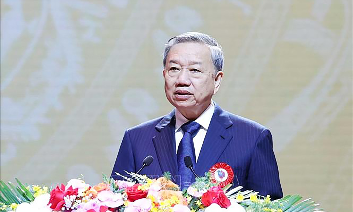 Tổng Bí thư Tô Lâm phát biểu tại lễ kỷ niệm. Ảnh: Phương Hoa/TTXVN