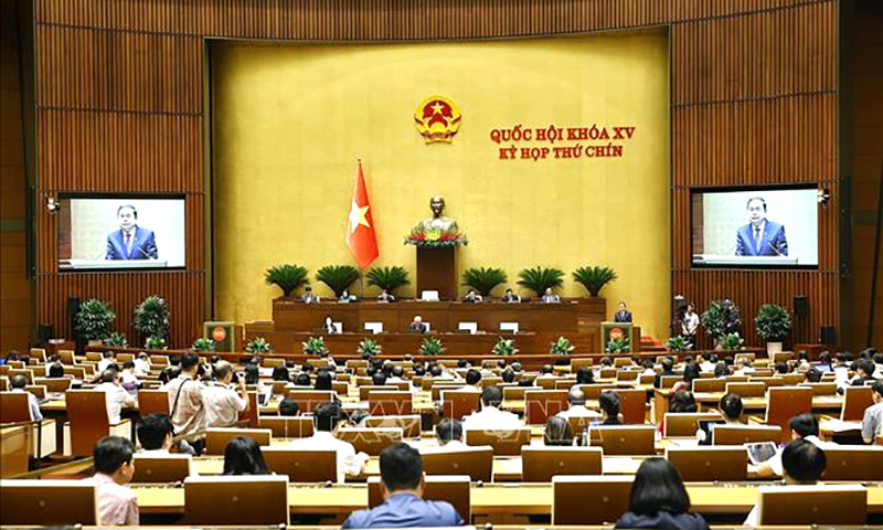Chủ tịch Quốc hội Trần Thanh Mẫn phát biểu kết thúc phiên chất vấn và trả lời chất vấn trưa 20/6/2025. Ảnh: Doãn Tấn/TTXVN