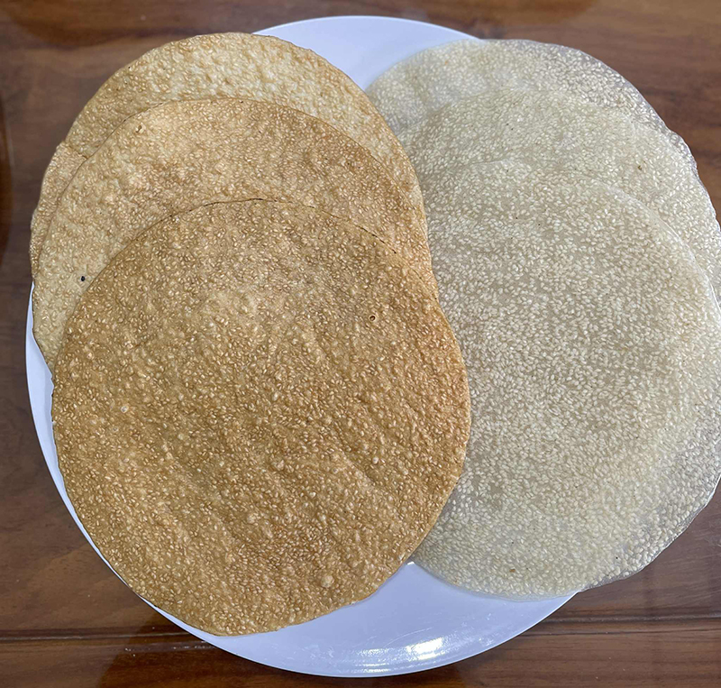 Bánh tráng chợ Đồn.