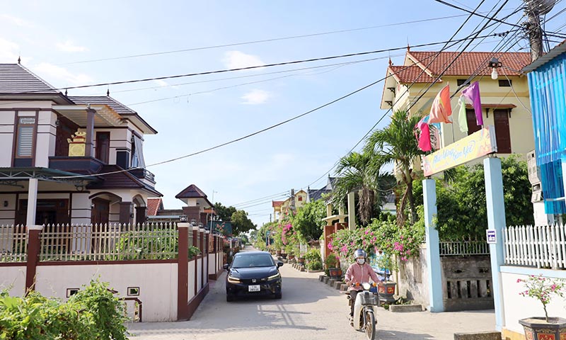 Một góc Võ Ninh hôm nay. 