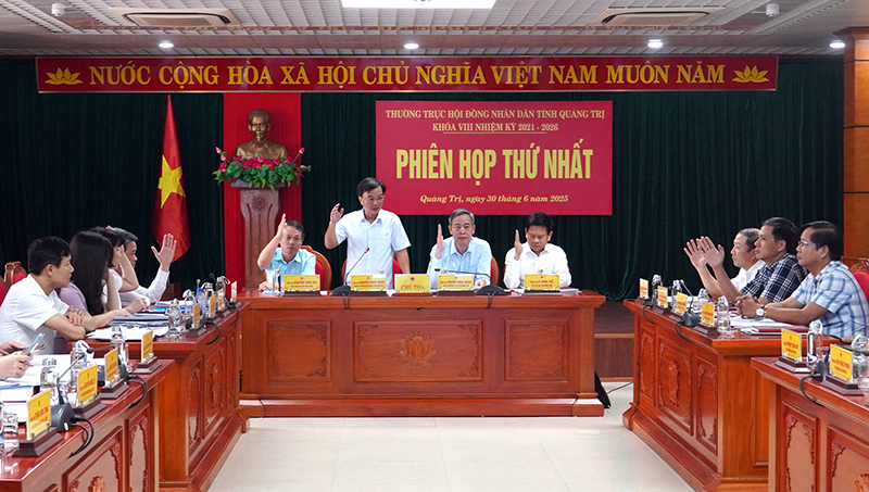 Phiên họp thống nhất các nội dung chuẩn bị cho kỳ họp thứ nhất, HĐND tỉnh Quảng Trị khóa XVIII, nhiệm kỳ 2021-2025